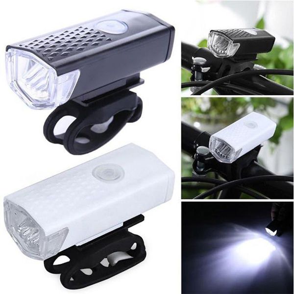 

bike lights rechargeable bicycle led front headlight warning