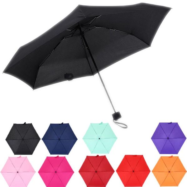 

umbrellas 180g small fashion folding umbrella rain women gift men mini pocket parasol girls anti-uv waterproof portable travel