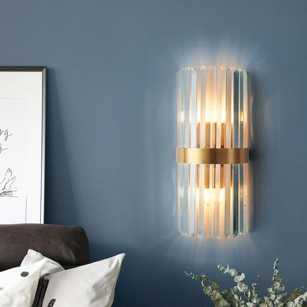 

wall lamp modern luxury crystal led bedroom bedside decoration living dining room kitchen interior lighting fixtures