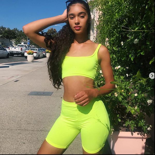 

summer sport jogger plain stretchy womens shorts high waist workout fitness punk biker clubwear, White;black
