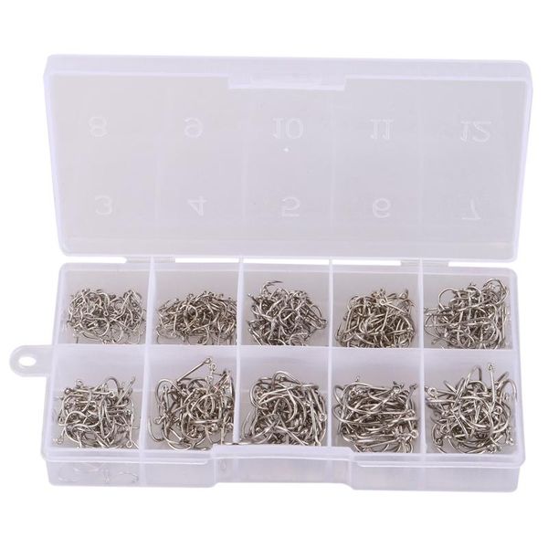 

fishing hooks 500pcs/box high carbon steel mixed size jig hook