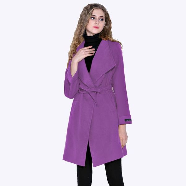 

women's wool & blends 2021 time-limited sobretudo abrigo mujer ou chang loose coat overcoat woman autumn and winter dress long fund thi, Black