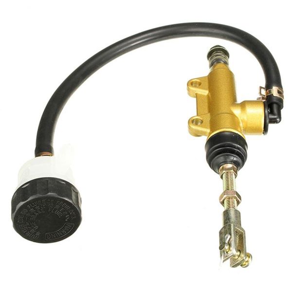 

motorcycle brakes 1 pc gold cylinder atv motorbike hydraulic pump quad dirt bike pit rear foot brake master