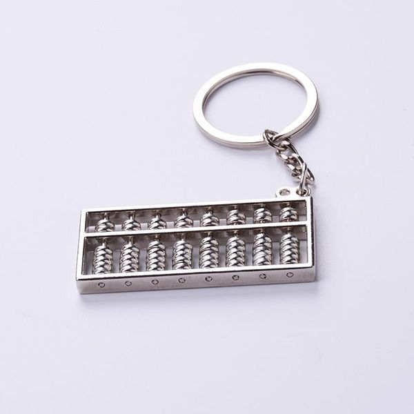 

keychains 1pc trinkets keychain key chain terminator abacus metal chains the souvenir gift choice auto motorcycle car ring, Silver