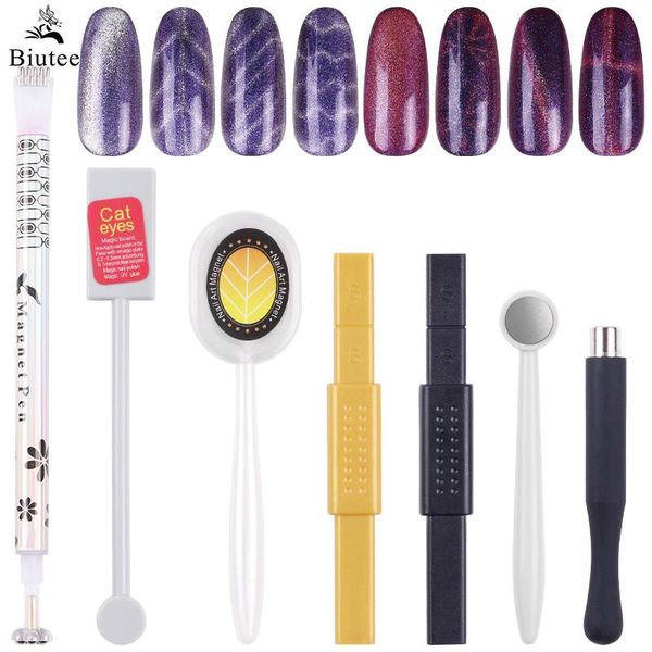 

nail gel biutee cat eyes magnet strong effect magnetic stick art tools line strip multi-function pen for, Red;pink