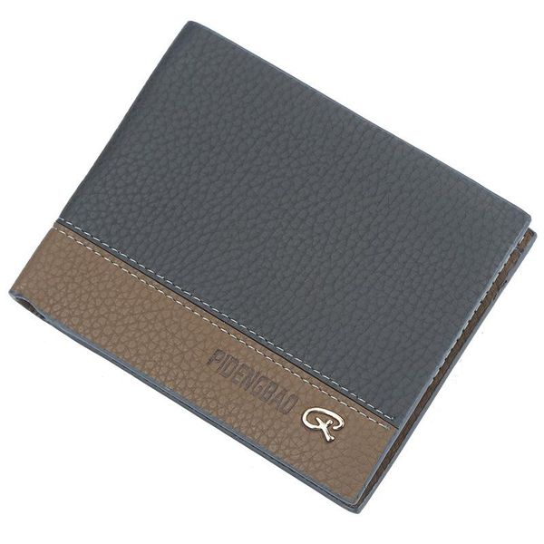 

wallets dikedaku european and american creative mens wallet short lychee grain horizontal style leather purse, Red;black