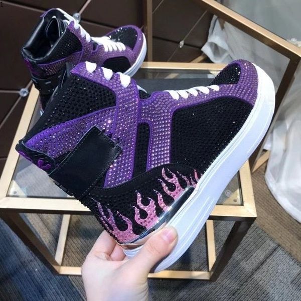 

luxurys designers men man casual plein shoes pp mixed colors cut lace-up zapatos mujer race runner shoes mjkm003
