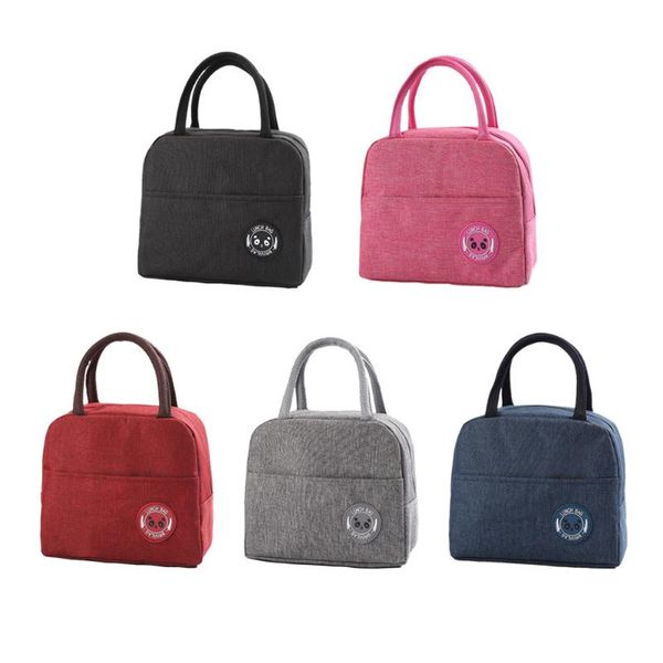 

storage bags fresh cooler lunch box portable insulated thickened oxford thermal picnic school office container tote food