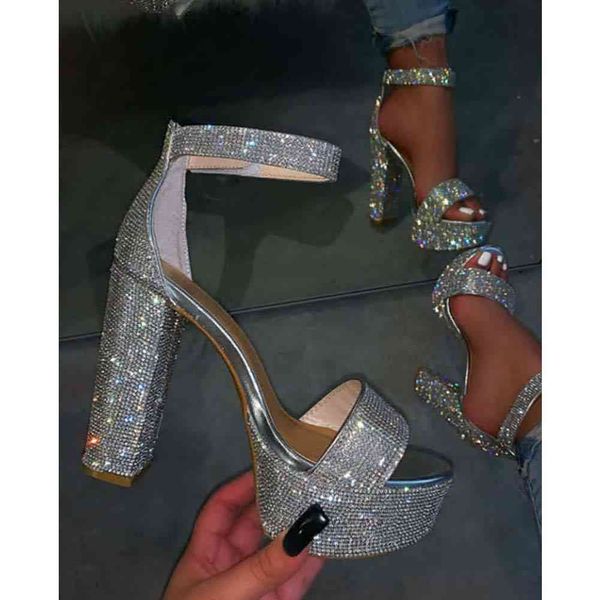 

sandals ins ladies solid platform hook loop gladiator shoes women high heel party summer sandals, Black