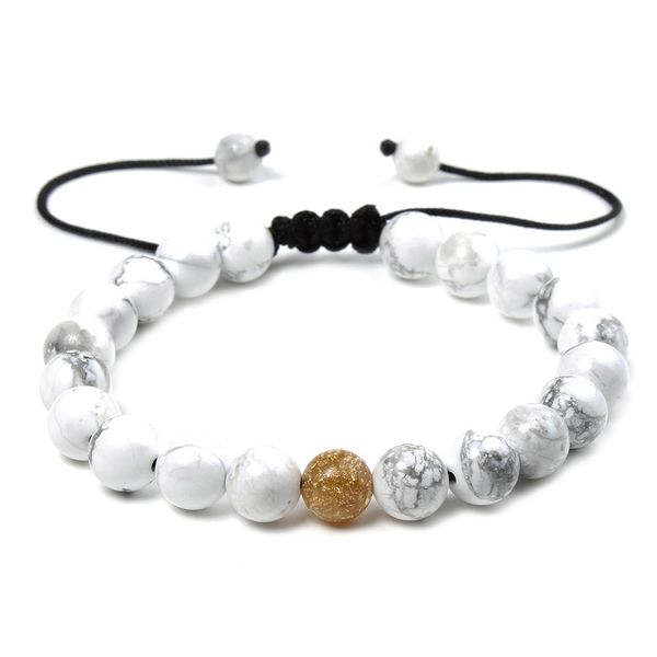 

70% off 2021 new turquoise volcano stone bead bracelet stone bracelet lovers, Black