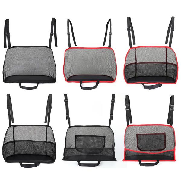 

car organizer net pocket organizer, mesh storage for cargo tissue purse holder