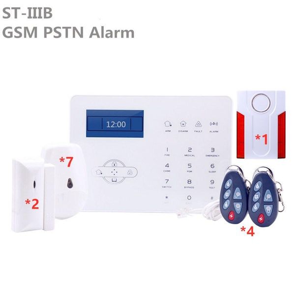 

english st-iiib wireless gsm home security alarm touch screen pstn intruder system with app control systems