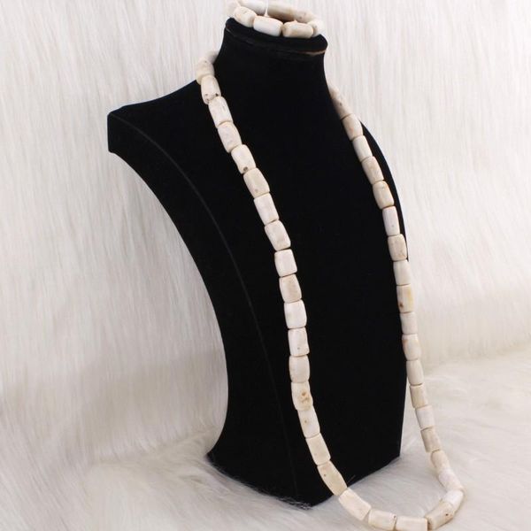 

wedding jewelry sets 4ujewelry 12mm+ white red orange men edo traditional set including bracelet and 100% nature coral necklace, Slivery;golden