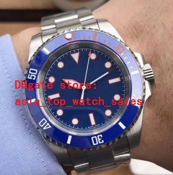 

elling 116619 watch asia 2813 movement auto date ceramic bezel 40mm sapphire mechanical automatic fashion mens wear watches, Slivery;brown