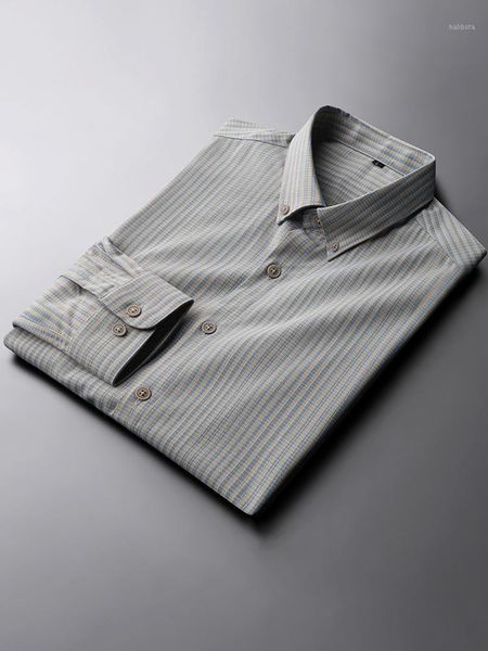 

men's casual shirts 2021 spring summer men striped dress shirt fashion long sleeve business formal regular fit office camisa social mas, White;black