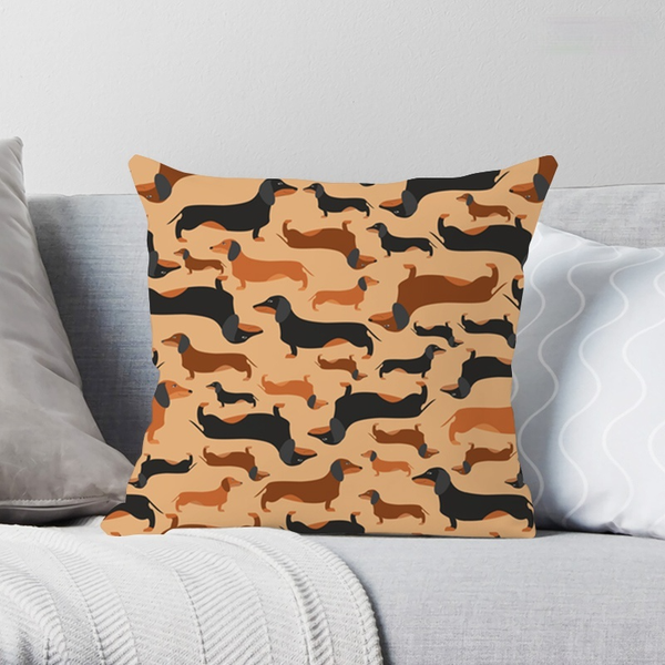 

cloocl cartoon dachshund dog pillows case pillowslip 3d printed cushion removable pillow harajuku casual sofa supplies