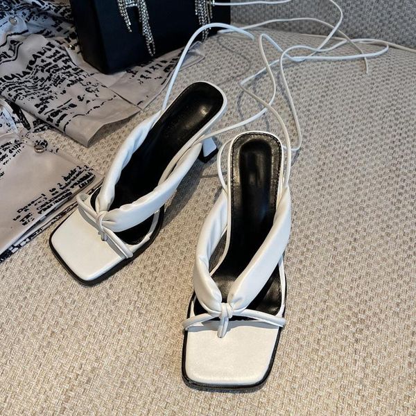 

dress shoes 2021 women pumps thin high heels sandals slippers for woman fashion female flip flops ankle strap, Black