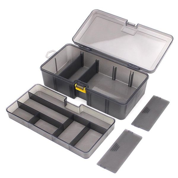 

double layers fishing box lure hook storage tackle high strength supplies accessories