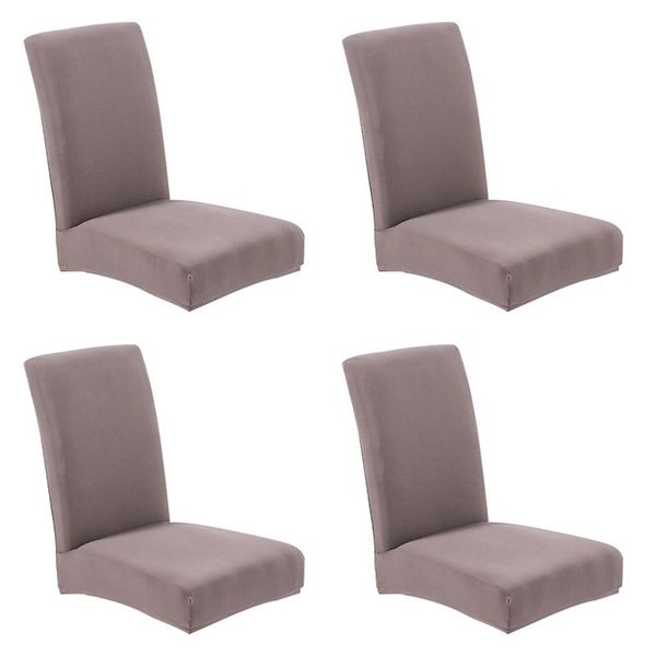 

chair covers 4pcs modern cover simple seat protector washable slipcover dining room restaurant solid wedding banquet stretch removable