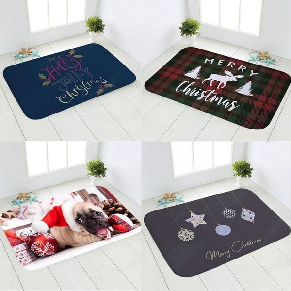 

bath mats christmas floor home bathroom non-slip mat carpet 40*60cm h8n5