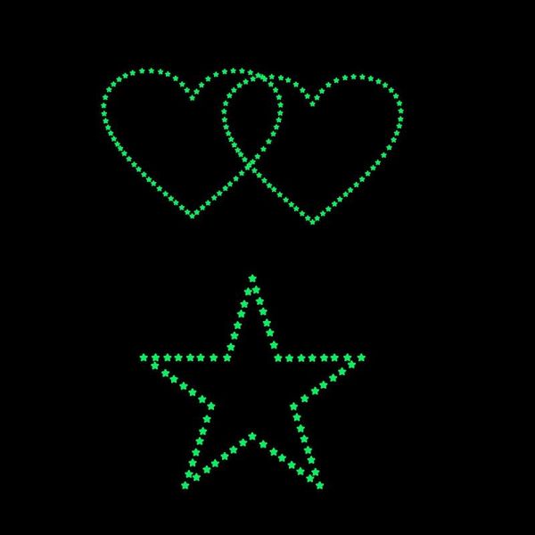 

wall stickers stars luminous glow in the dark bedroom home decor ceiling bathroom fluorescent decals for kids rooms sticker