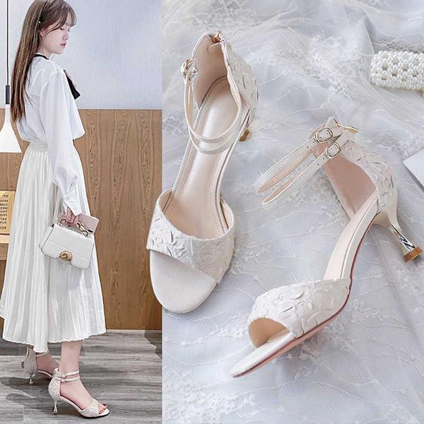 

dress shoes 2021 summer sale of women's high heel sandals buckle strap suit female beige high-heeled comfort black girls clear