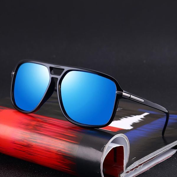 

polarized sunglasses men oversized square mirror driving sun glasses brand designer retro driver sunglass uv400 goggles, White;black