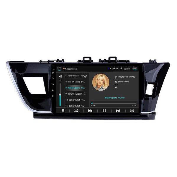 

car dvd gps multimedia player radio for 2014-toyota corolla rhd 10.1" 2din android bluetooth wifi head unit support dvr