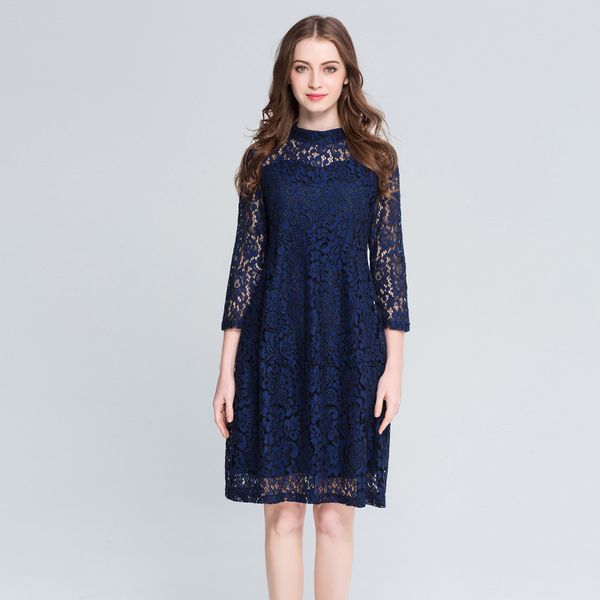 

big yards dresses dama women's summer lace chiffon versatile loose base 200kg