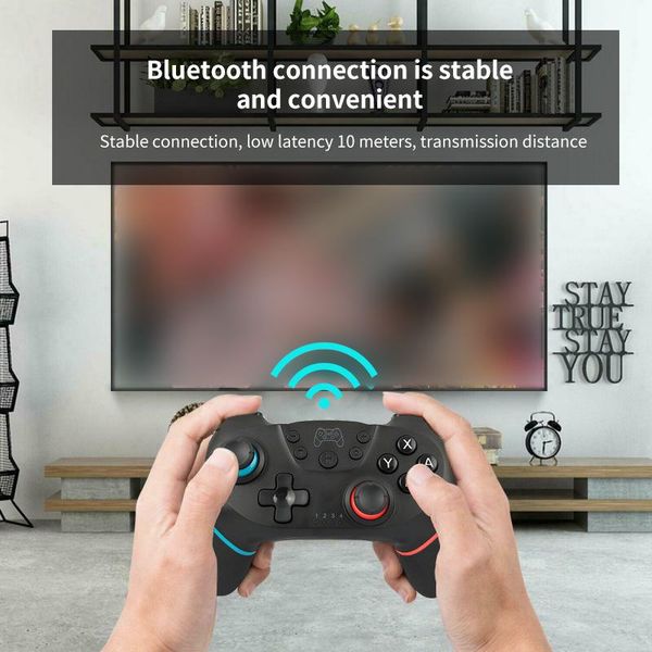 

game controllers & joysticks wireless bluetooth gamepad for switch controller joystick usb control games with 6-axis handle