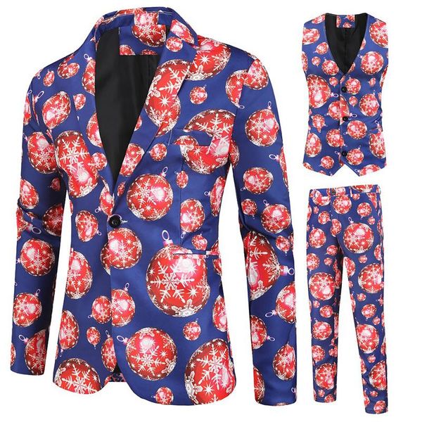 

men's suits & blazers business casual suit three-piece comfortable fit one-button slim-fit with pockets long-sleeved, White;black