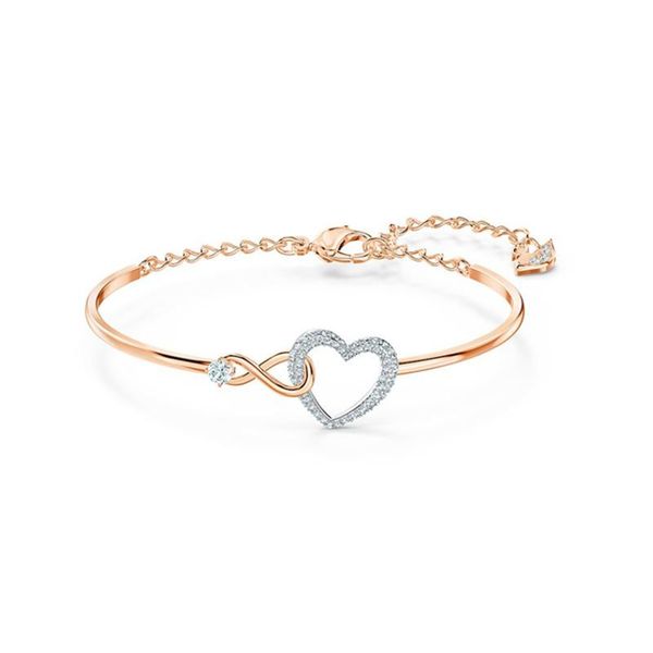 

chains romantic eternal love women's necklace crystal bracelet, Silver