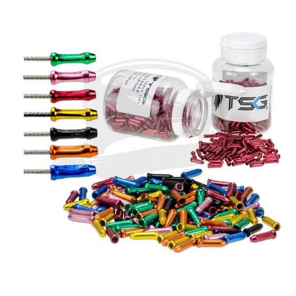 

bike brakes 10pcs aluminum alloy bicycle brake shifter inner cable end caps tips wire cap for shift derailleur core