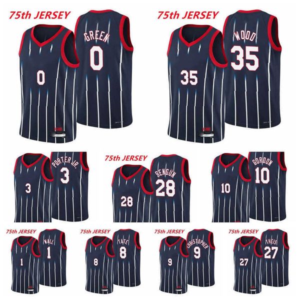 

houston's men rockets's jalen green 0 christian wood alperen sengun kevin porter jr. theis tate eric gordon martin jr. 2021/22 75t, Black