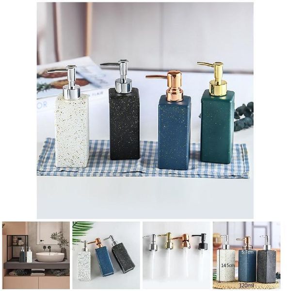 

liquid soap dispenser european style press type bathroom and kitchen hand sanitizer bottle