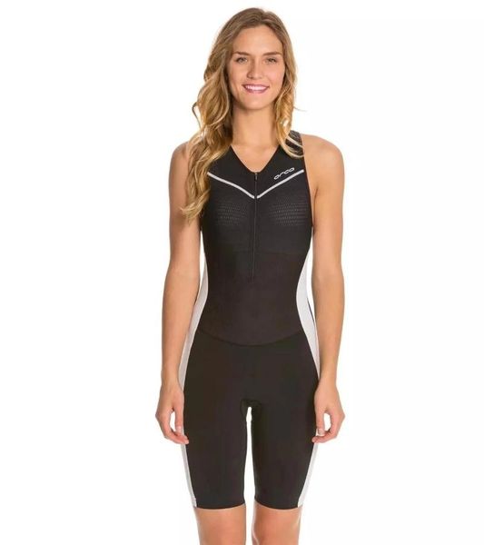 

racing sets orca women roupa ciclismo feminina cycling jersey clothing sleeveless set running swimming breathable suit strÃ³j na row, Black;blue