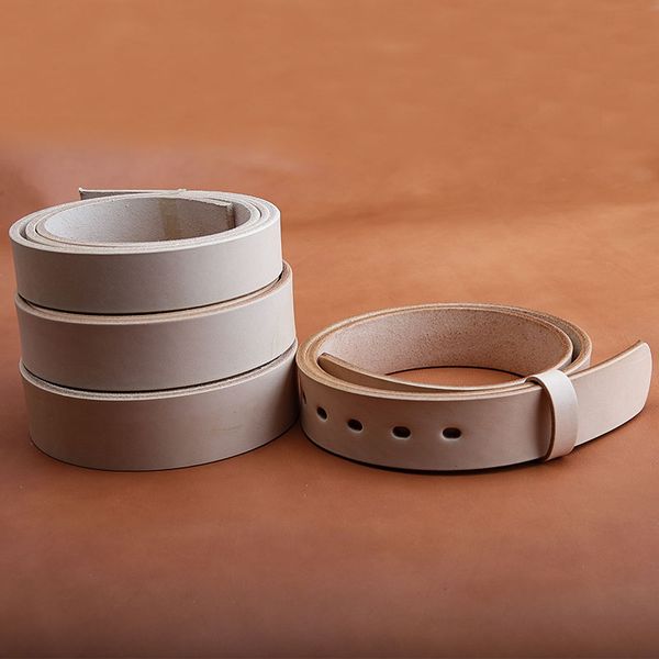

saddle leather primary color belt vegetable tanning leather manual belt real leather mans buttonless and headless belt, Black;brown