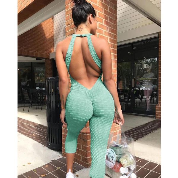 

yoga outfit 2021 fitness clothing women's tracksuits one-piece sport suit workout gym set jumpsuit pants bandage overalls