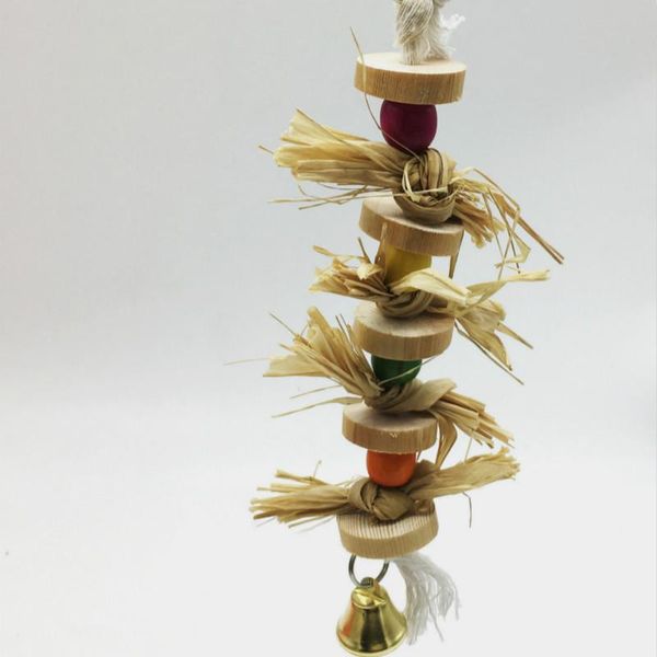 

bird toy parakeet chewing parrot bites swing ball loofah vine cages