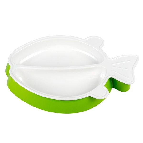 

dinnerware sets creative baby two-lattice cartoon fish feeding dishes plate children tray appetizer platter kids