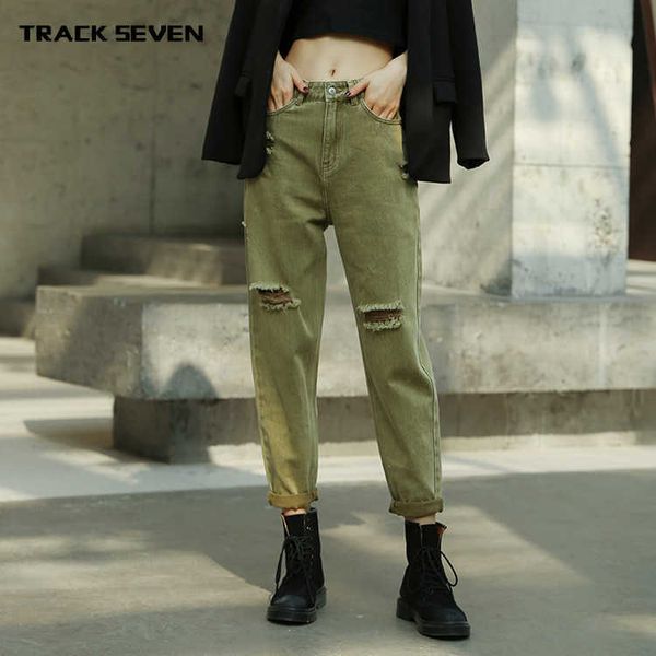 

fashion jeans women's wear korean in spring, Blue