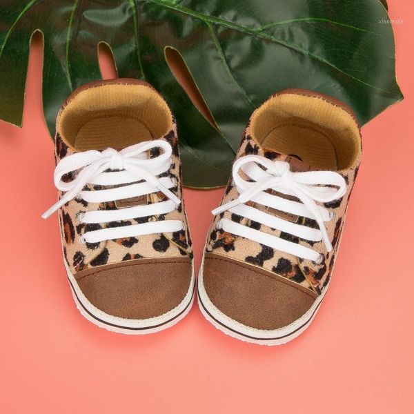 

first walkers born baby boys girls canvas classic sports sneakers leopard print shoes infant anti-slip