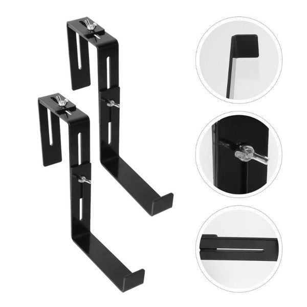 

set balcony garden railing flower pot bracket shelf planter holder planters & pots