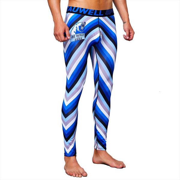 

striped mans tights stretch women pants workout compress fitness leggings long johns quick drying casual lounge home and out, Black