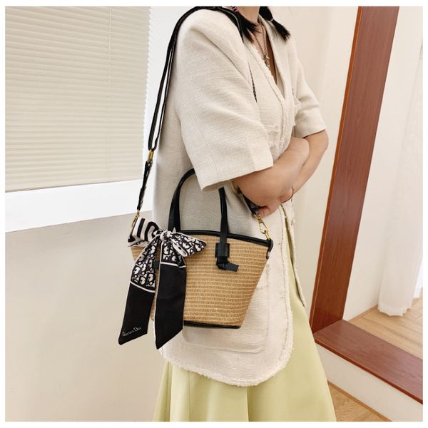 

handbag summer new straw bag large capacity shoulder fashion woven tote bag