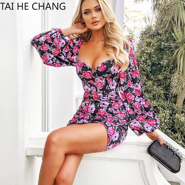 

casual dresses women dress slim pencil formal party white deep v-neck summer print flower mini sheath, Black;gray