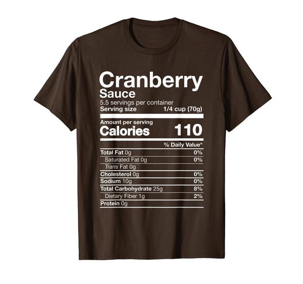 

Cranberry Sauce Nutrition Funny Thanksgiving Costume Dark T-Shirt, Mainly pictures