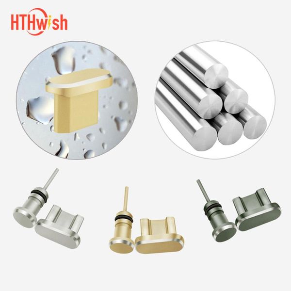 

cell phone anti-dust gadgets type c metal dust plug accessories charging port for note 10 s8 s9 plus huawei p10 p20 p30 pro