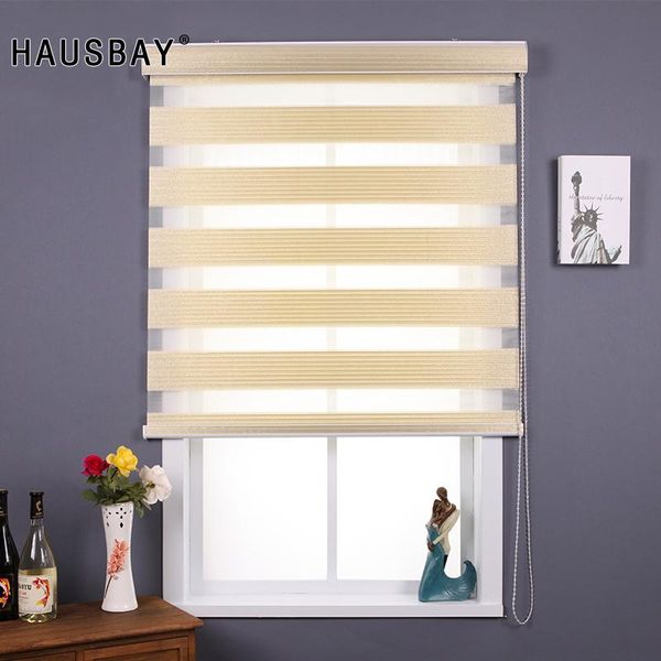 

blinds modern half blackout zebra double layer light shading window roller for living room bedroom study office jr1004