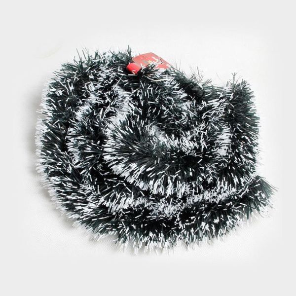 

christmas decorations 2m decoration bar ribbon garland tree ornaments white dark green cane tinsel party supplies1